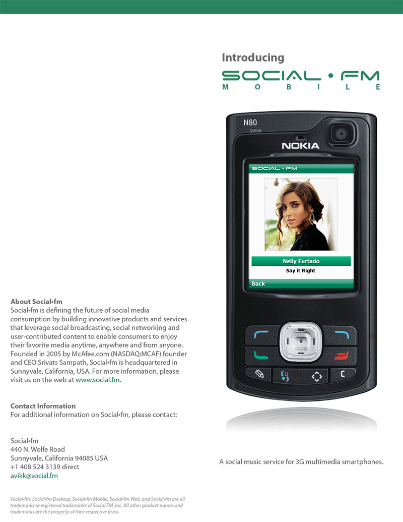 Social.FM Bi-Fold Brochure